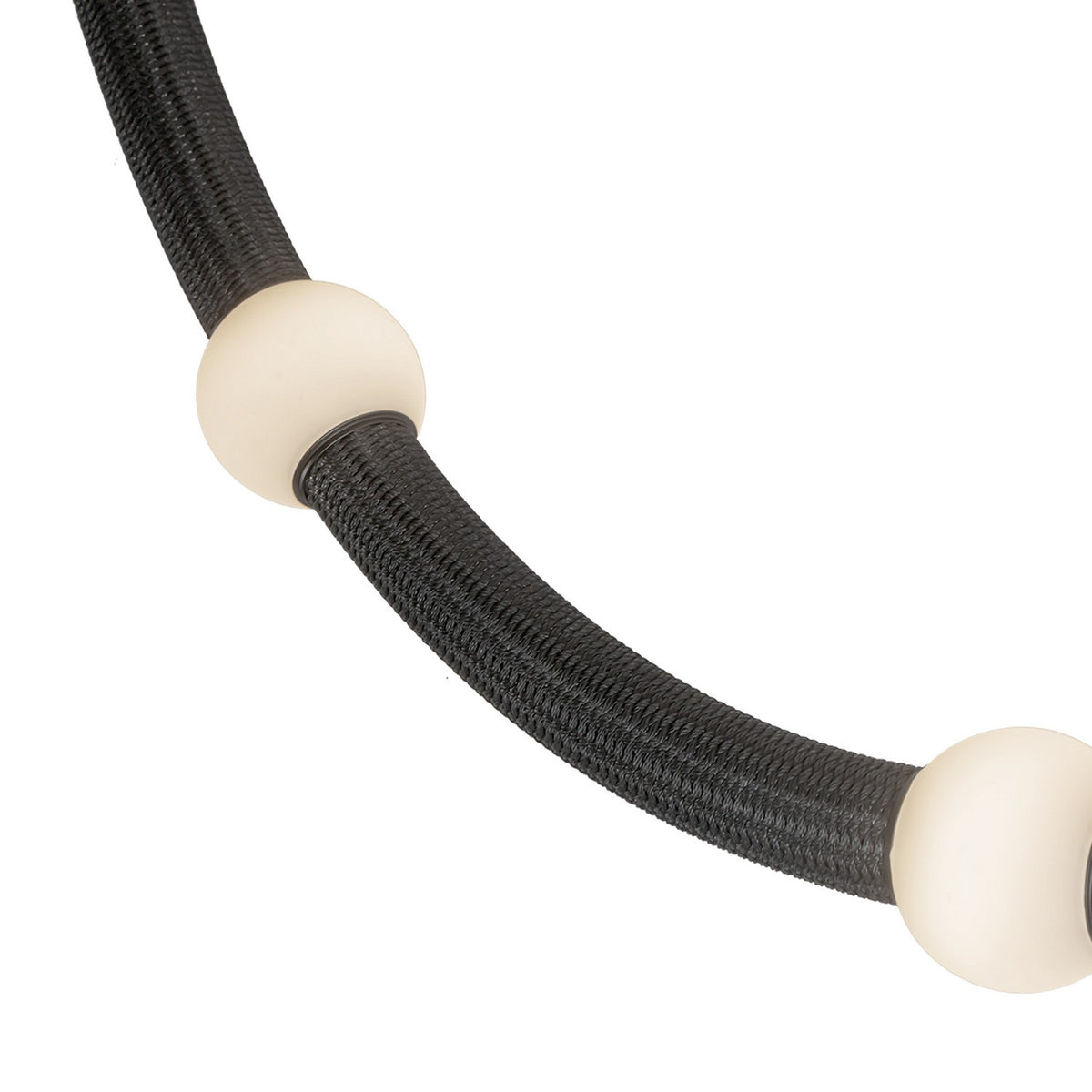 Kuzco Lighting - PD39307-BK/OP-UNV-RT - LED Pendant - Corda - Black/Opal Glass