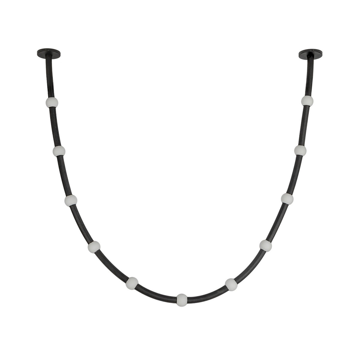 Kuzco Lighting - PD39310-BK/OP-UNV-010-RT - LED Pendant - Corda - Black/Opal Glass