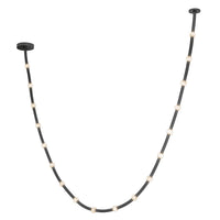 Kuzco Lighting - PD39317-BK/OP-UNV-010 - LED Pendant - Corda - Black/Opal Glass