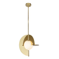 Kuzco Lighting - PD65116-MRB/OP-UNV - LED Pendant - Scorpio - Metallic Brass/Opal Glass