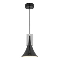 Kuzco Lighting - PD94108-GBK/CC-UNV - LED Pendant - Floe - Glossy Black/Clear Crystal