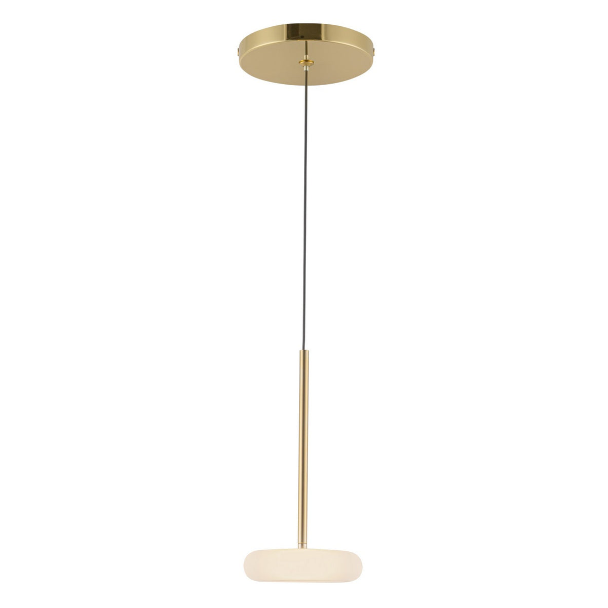 Kuzco Lighting - PD97204-MRB/FR - LED Pendant - Stephord - Metallic Brass/Frosted Glass