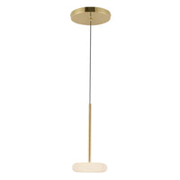 Kuzco Lighting - PD97204-MRB/FR - LED Pendant - Stephord - Metallic Brass/Frosted Glass