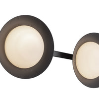 Kuzco Lighting - VL77923-BK/OP - LED Vanity - Cleo - Black/Opal Glass