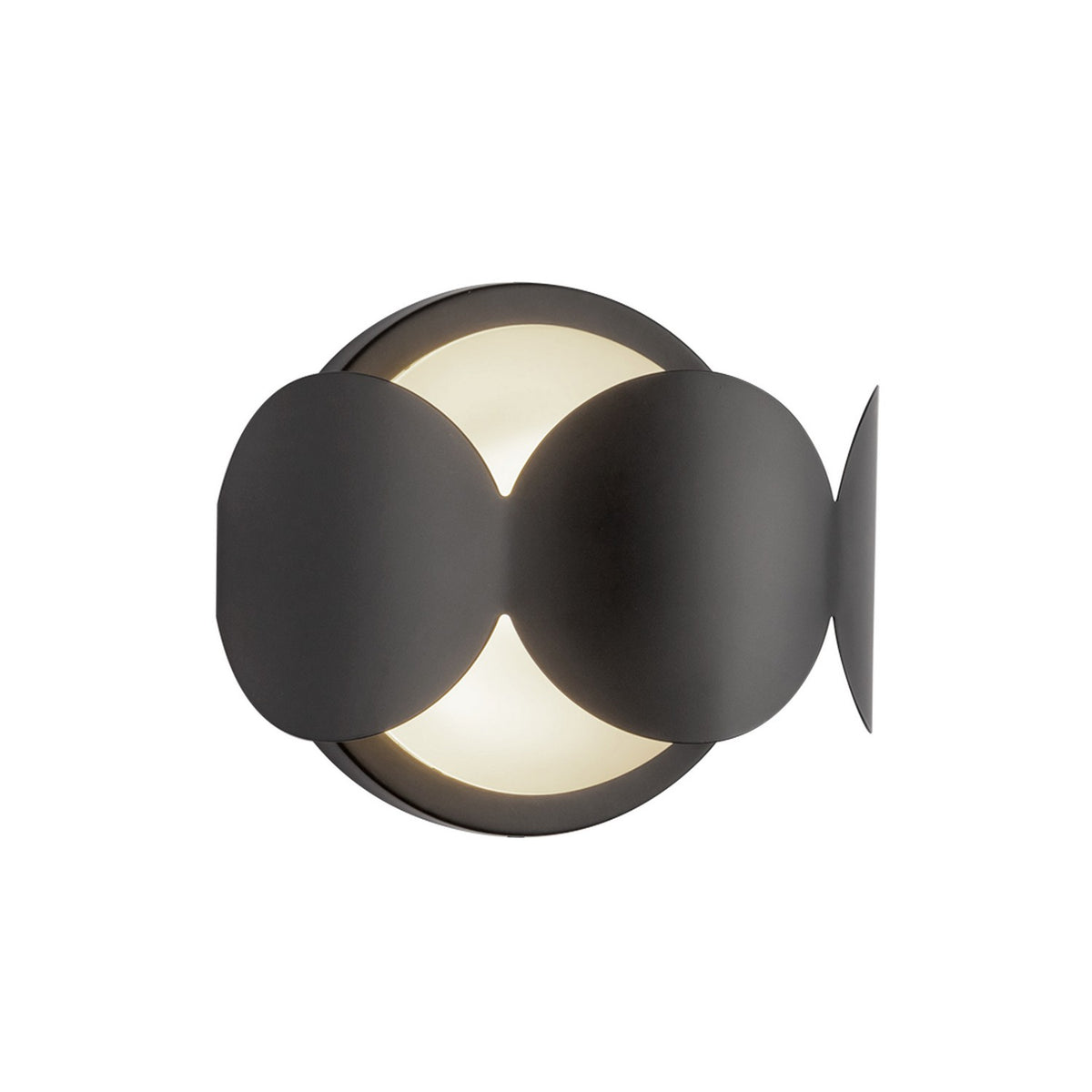 Kuzco Lighting - WS59810-BK/OP - One Light Wall Sconce - Ciel - Black/Opal Glass