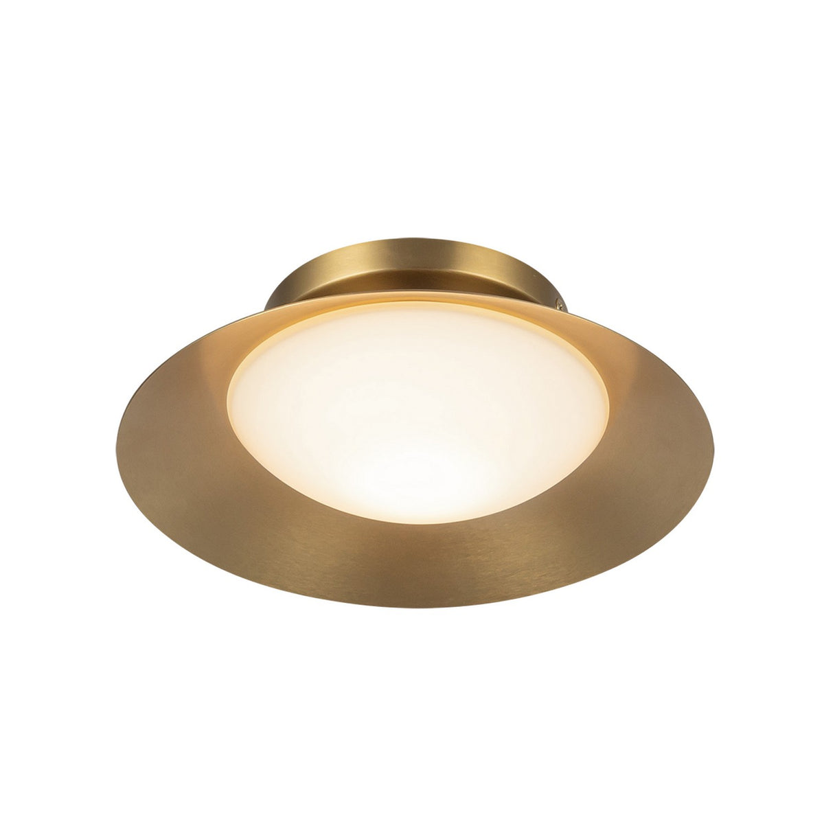 Kuzco Lighting - WS77909-BG/OP - LED Wall Sconce - Cleo - Brushed Gold/Opal Glass