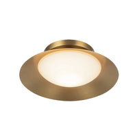Kuzco Lighting - WS77909-BG/OP - LED Wall Sconce - Cleo - Brushed Gold/Opal Glass