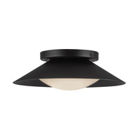 Kuzco Lighting - WS77909-BK/OP - LED Wall Sconce - Cleo - Black/Opal Glass