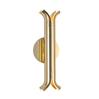 Kuzco Lighting - WS89714-MRB - LED Wall Sconce - Husk - Metallic Brass