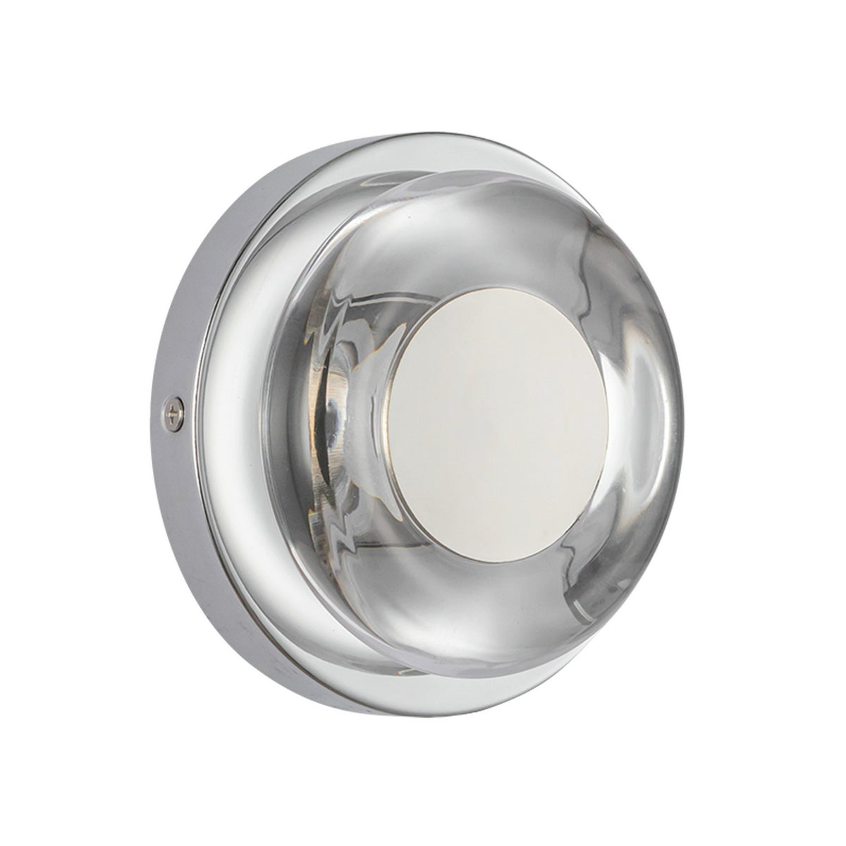 Kuzco Lighting - WS97204-CH/CL - LED Wall Sconce - Stephord - Chrome/Clear Glass