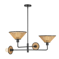 Alora - CH432438MB - Four Light Chandelier - Piper - Matte Black