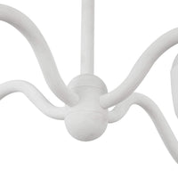 Alora - CH558427AWOP - Four Light Chandelier - Effie - Antique White/Opal Glass