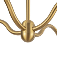 Alora - CH558439BGOP - Four Light Chandelier - Effie - Brushed Gold/Opal Glass