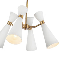 Alora - CH574424WHAG - Four Light Chandelier - Blake - White/Aged Gold
