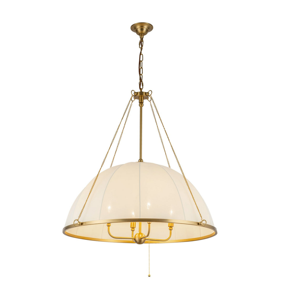 Shell Crosby Alora - CH661433BG - Four Light Chandelier - Crosby - Brushed Gold ...