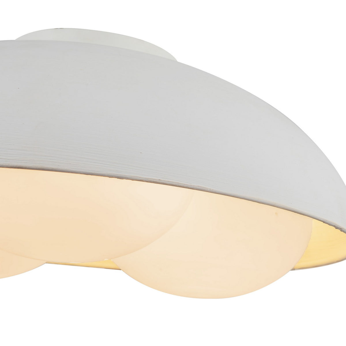 Alora - FM495316AWOP - Three Light Flush Mount - Robyn - Antique White/Opal Glass