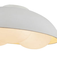 Alora - FM495316AWOP - Three Light Flush Mount - Robyn - Antique White/Opal Glass