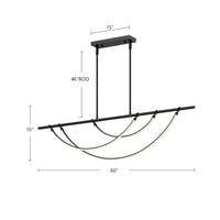 Alora - LP317460UB-UNV-010 - LED Linear Pendant - Aryas - Urban Bronze