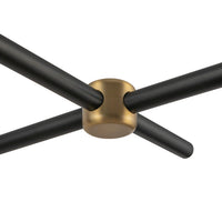 Alora - LP491452MBTJ - Four Light Linear Pendant - Colby - Matte Black/Tan Jute