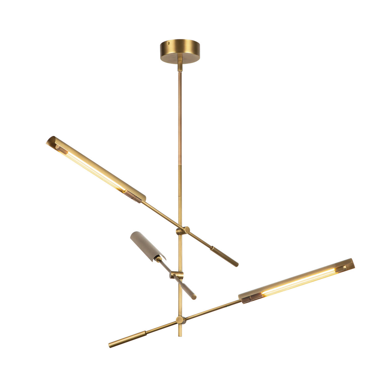 Alora - MP316403VBMS-UNV - LED Pendant - Astrid - Metal Shade/Vintage Brass