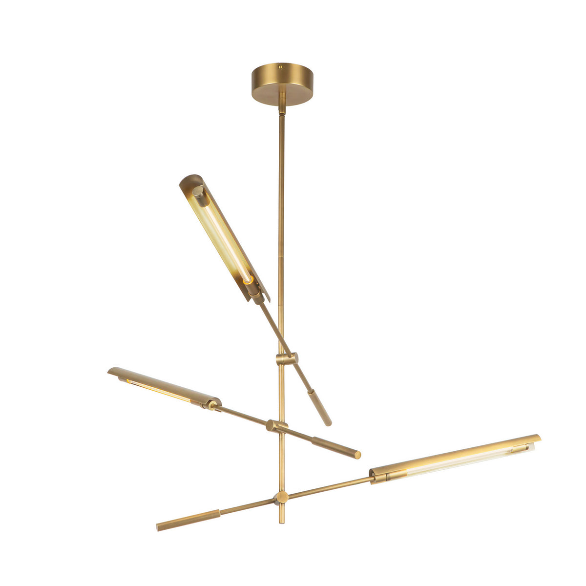 Alora - MP316403VBMS-UNV - LED Pendant - Astrid - Metal Shade/Vintage Brass