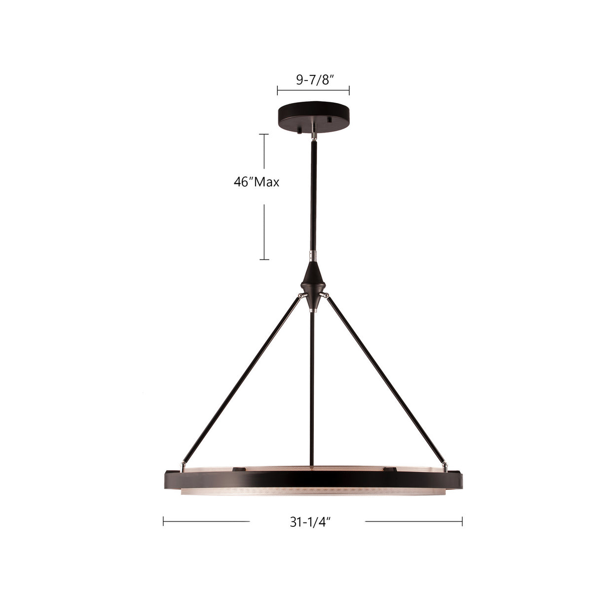Alora - PD302732CBGS-UNV-010 - LED Pendant - Duo - Classic Black/Gold Shimmer