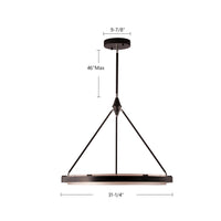 Alora - PD302732CBGS-UNV-010 - LED Pendant - Duo - Classic Black/Gold Shimmer