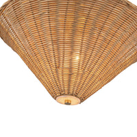 Alora - PD497016BGRA - One Light Pendant - Bridgette - Brushed Gold/Rattan