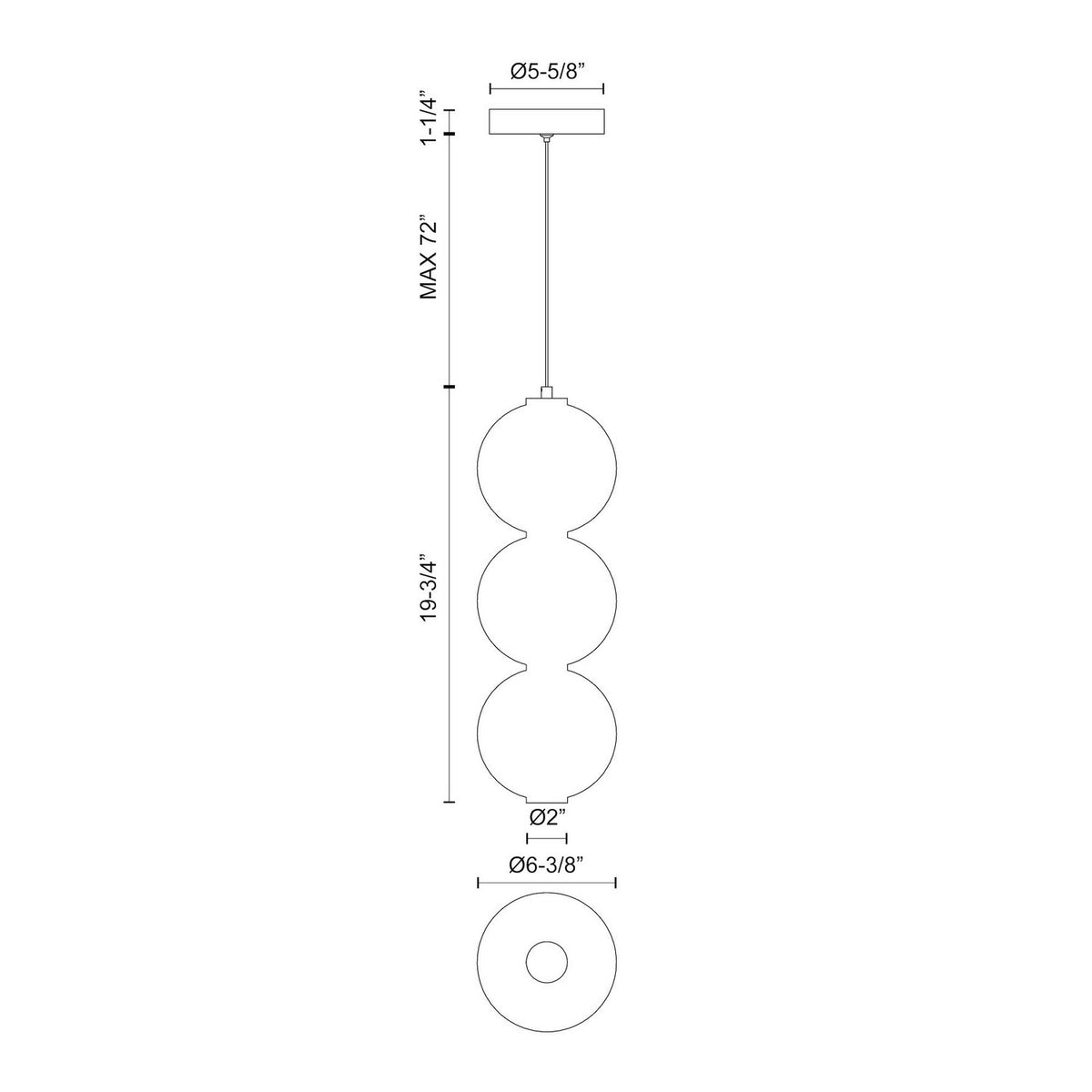 Alora - PD530313BNOP-UNV - LED Pendant - Bijou - Brushed Nickel/Opal Matte Glass