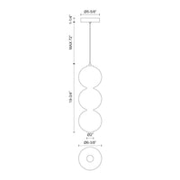 Alora - PD530313MBOP-UNV - LED Pendant - Bijou - Matte Black/Opal Matte Glass