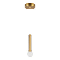 Alora - PD612109BGOP-UNV - LED Pendant - Arden - Brushed Gold/Opal Glass