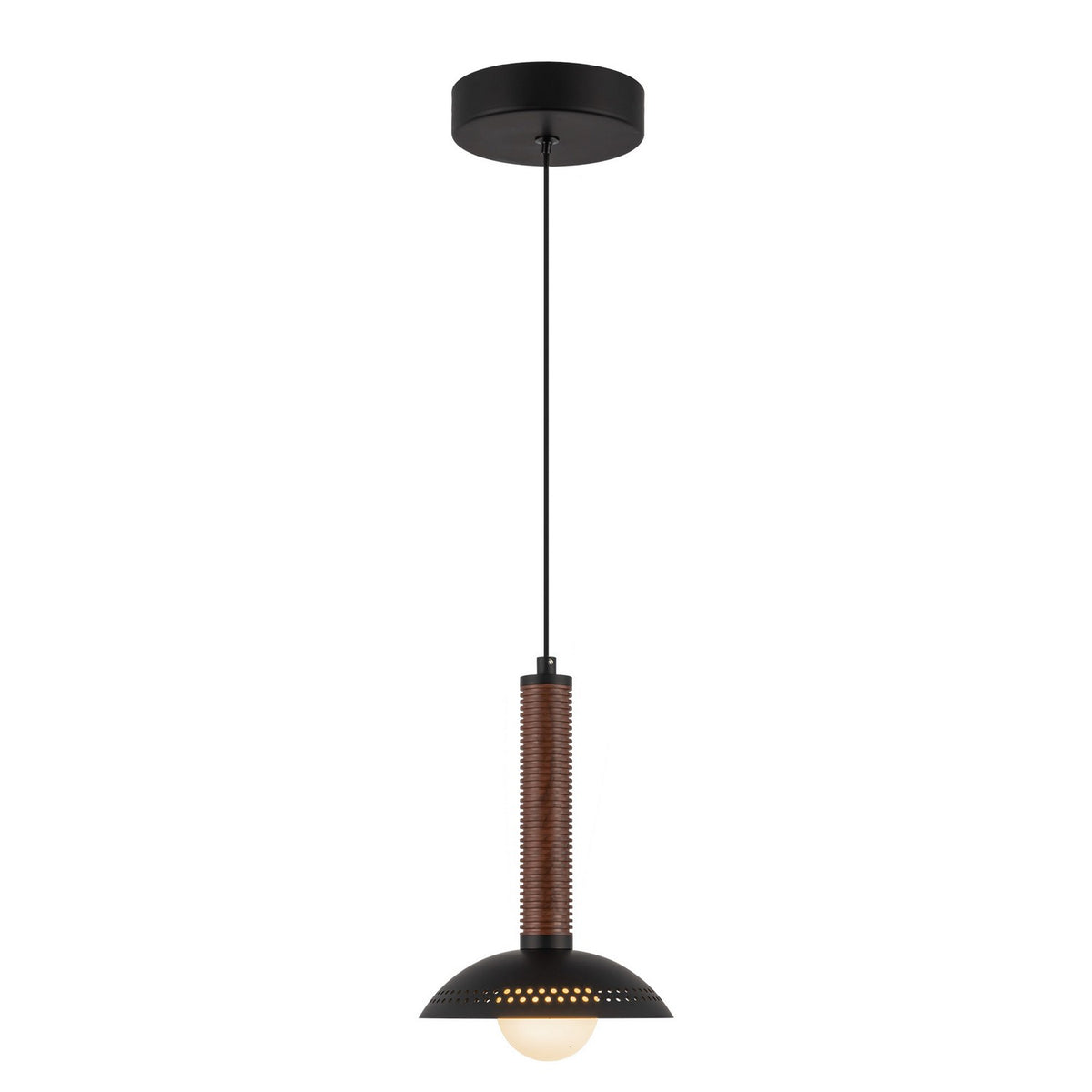 Alora - PD616109MBOP-UNV - LED Pendant - Arden - Matte Black/Opal Glass
