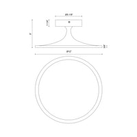 Alora - SF418012MB-UNV - LED Semi Flush Mount - Issa - Matte Black