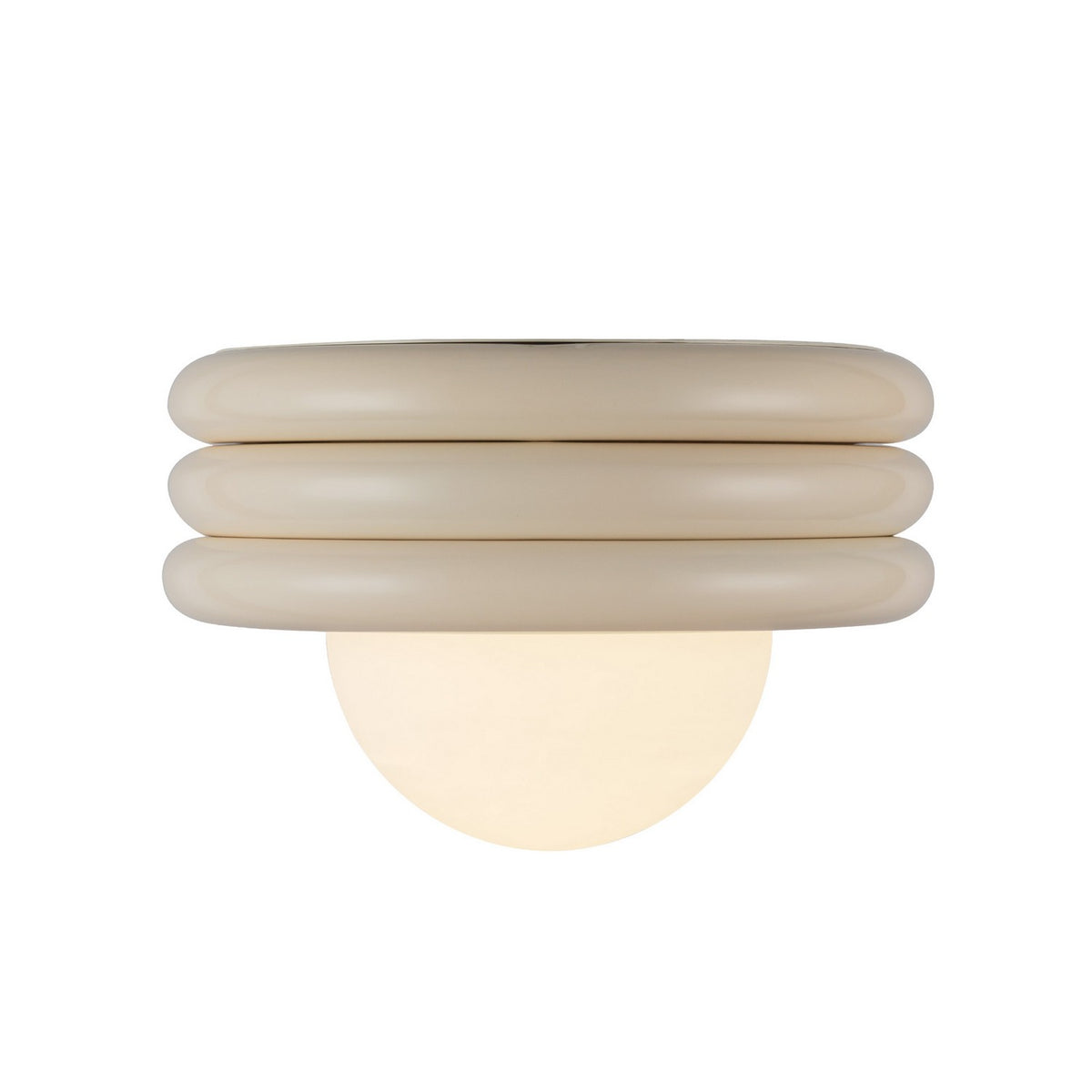 Alora - SF426012PW - One Light Semi-Flush Mount - Harvey - Pearl White