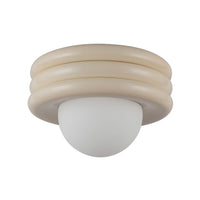 Alora - SF426012PW - One Light Semi-Flush Mount - Harvey - Pearl White