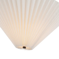 Alora - SF497016MBFW - One Light Semi-Flush Mount - Bridgette - Matte Black/Folded White