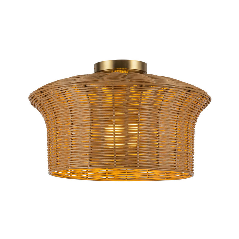 Alora - SF641016BG - One Light Semi-Flush Mount - Kai - Brushed Gold