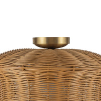 Alora - SF641016BG - One Light Semi-Flush Mount - Kai - Brushed Gold