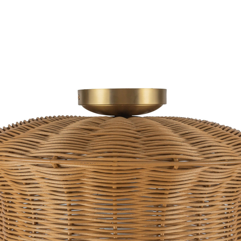 Alora - SF641016BG - One Light Semi-Flush Mount - Kai - Brushed Gold