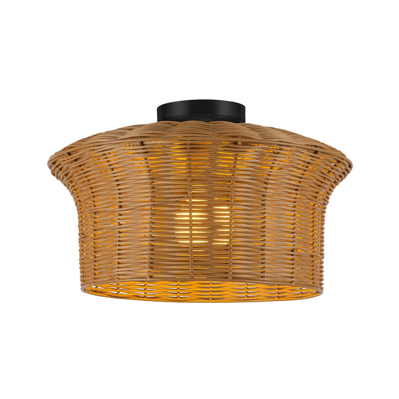 Alora - SF641016MB - One Light Semi-Flush Mount - Kai - Matte Black