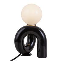 Alora - TL420107GBK - One Light Table Lamp - Sadie - Gloss Black