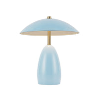 Alora - TL437409CER - LED Table Lamp - Poppy - Cerulean