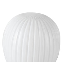 Alora - TL579107MBGR - One Light Table Lamp - Cherise - Matte Black/Glossy Ribbed Opal Glass