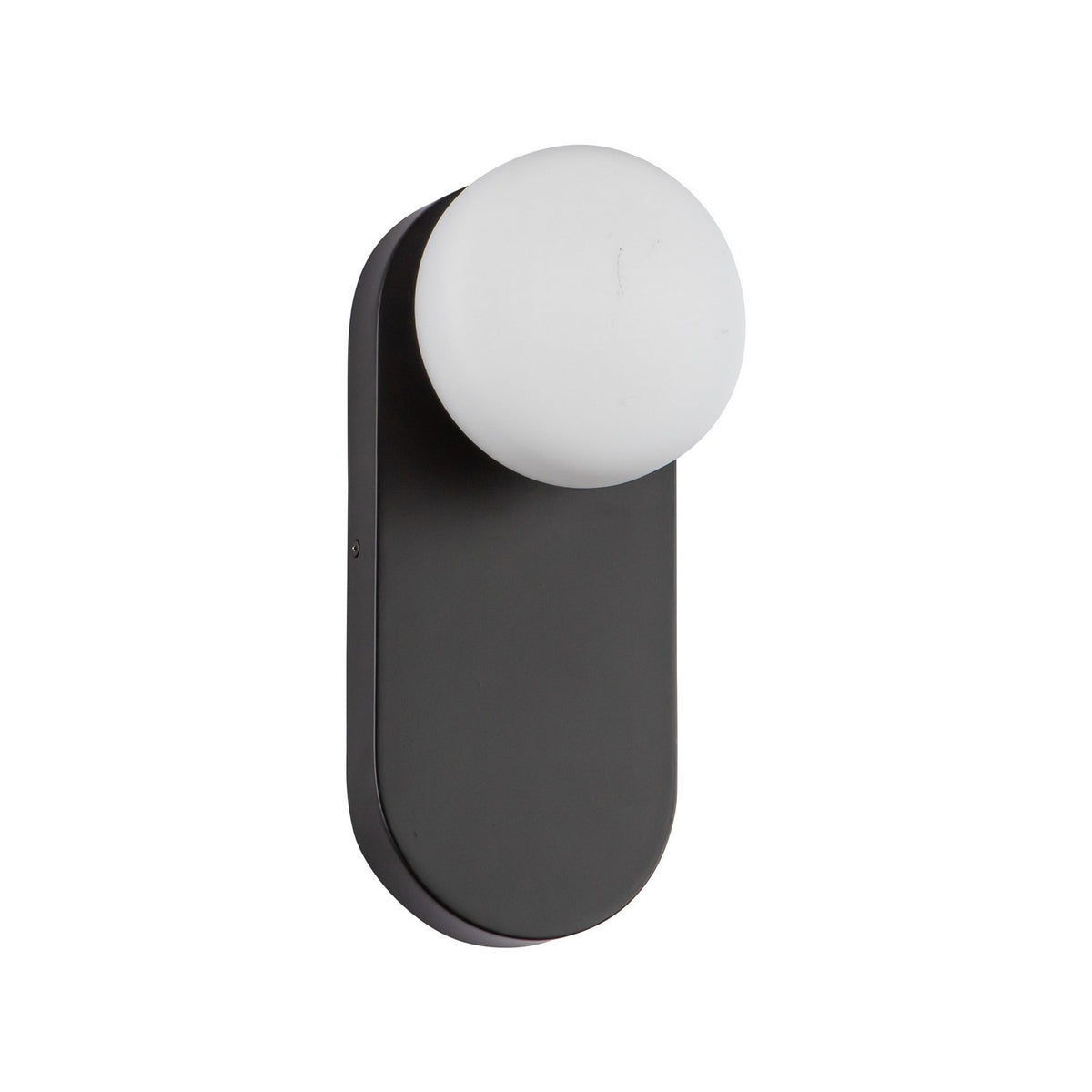 Alora - WV425112MBOP - One Light Vanity - Ariel - Matte Black/Opal Glass