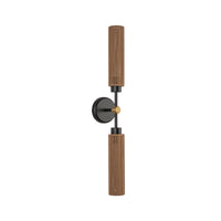 Alora - WV491223MBTJ - Two Light Vanity - Colby - Matte Black/Tan Jute