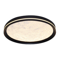 Artcraft - AC6872BK - LED Flush Mount - Luna - Black