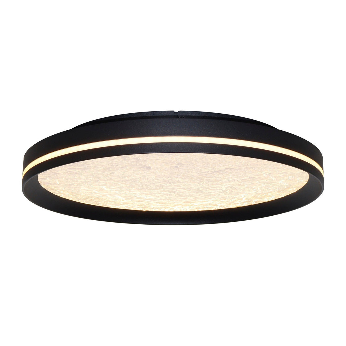 Artcraft - AC6872BK - LED Flush Mount - Luna - Black