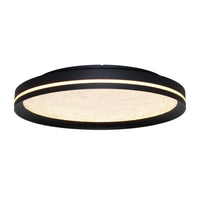 Artcraft - AC6873BK - LED Flush Mount - Luna - Black