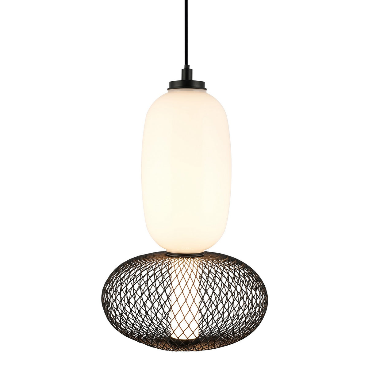 Artcraft - AC7461BK - LED Pendant - Ace - Black