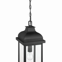 Artcraft - AC8185BK - One Light Outdoor Pendant - Madrid - Black